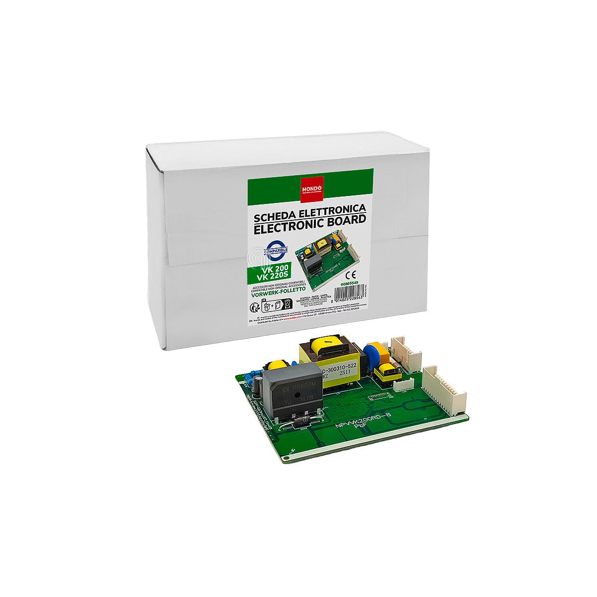 Recambio Placa electrónica VK200 aspiradora Mondo 32308