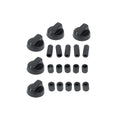 Set 5 mandos negros horno Universale 00539102