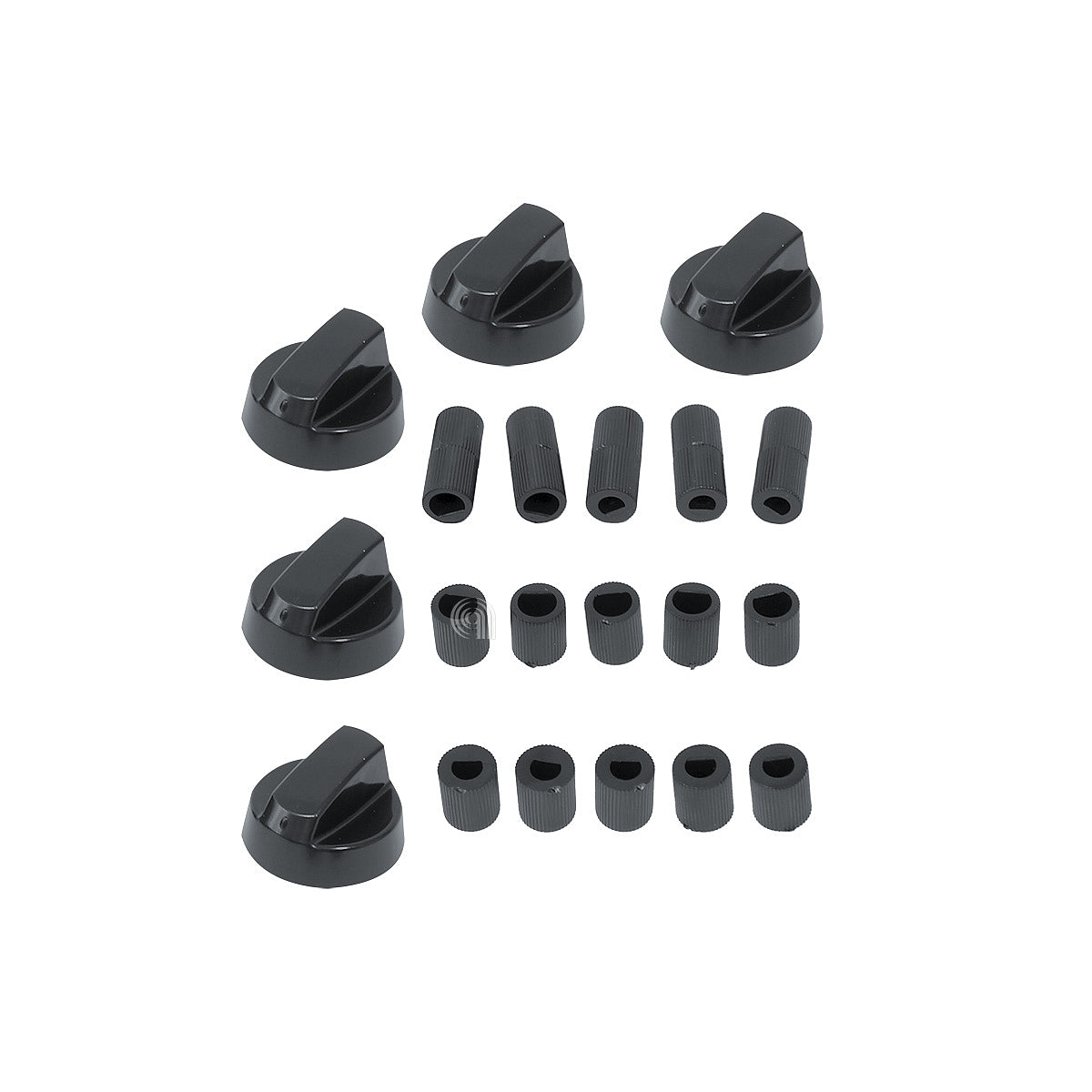 Set 5 mandos negros horno Universale 00539102