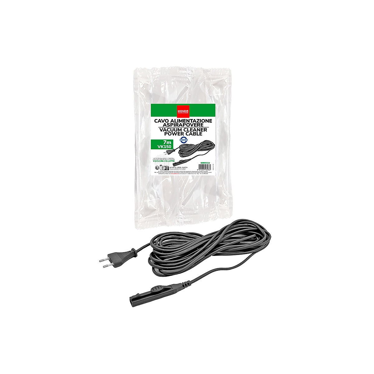 Cable de alimentación aspiradora Mondo 00805524