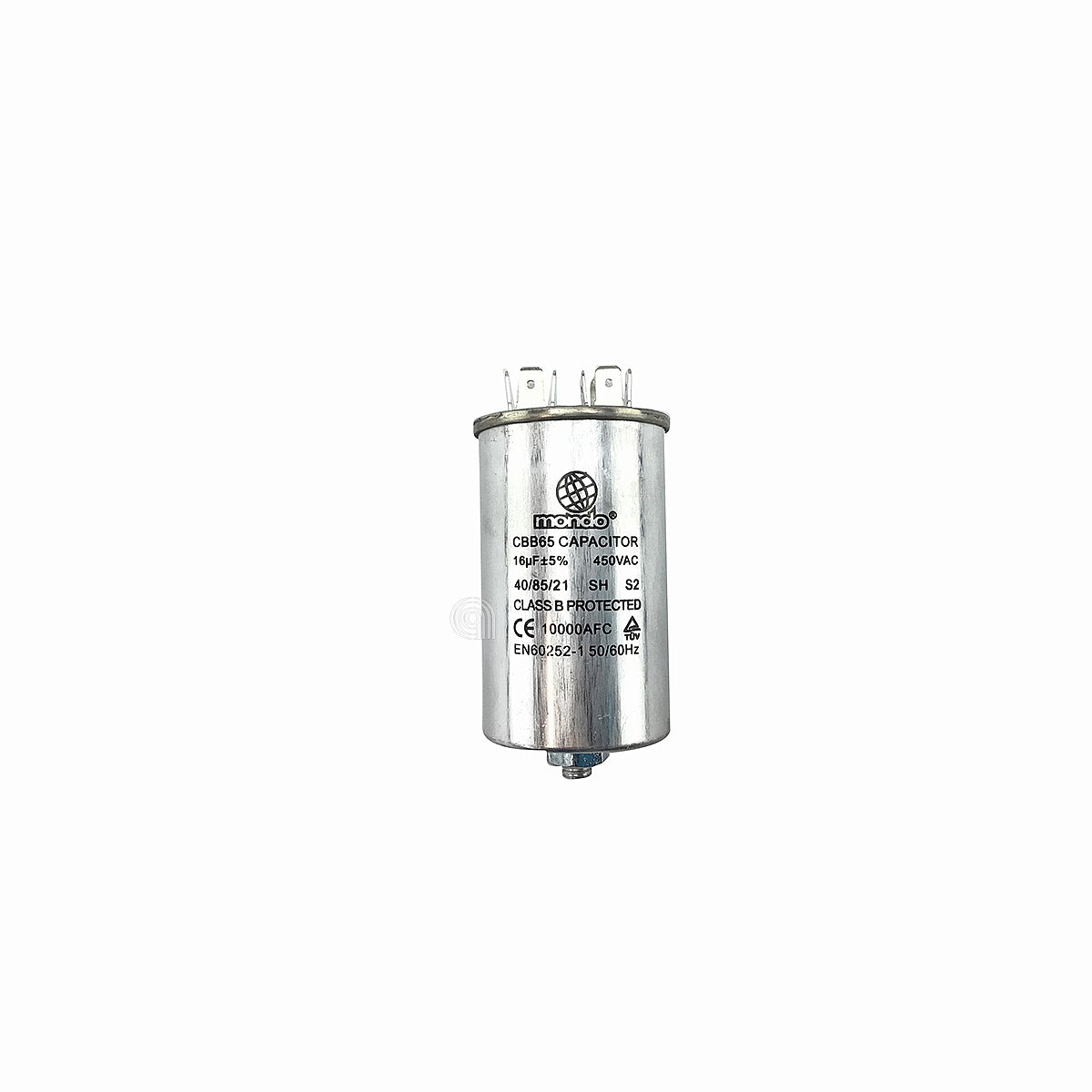 Condensador metálico 16µF universal para lavadora Mondo 00230514