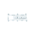 Soporte pulsador 3 botones aura lavadora Vestel 42027602