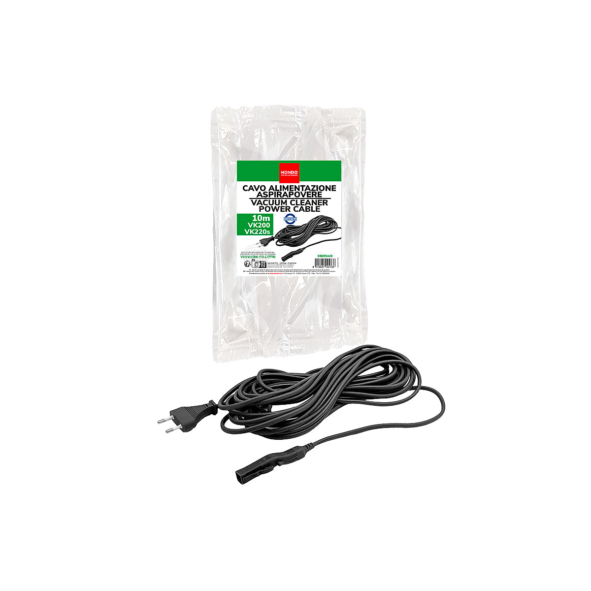 Cable de alimentación aspiradora Mondo 00805442