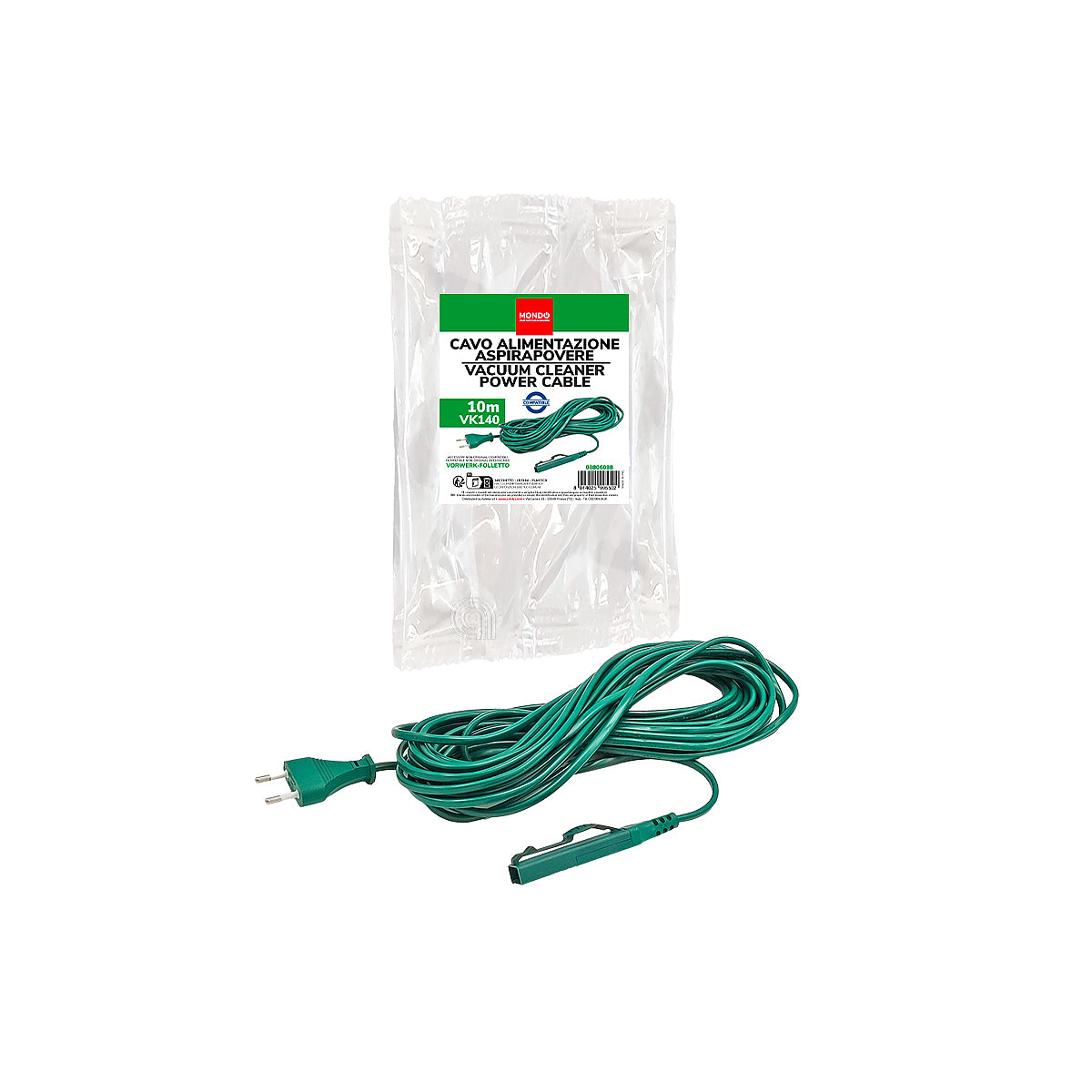 Cable de alimentación aspiradora Mondo 00806098
