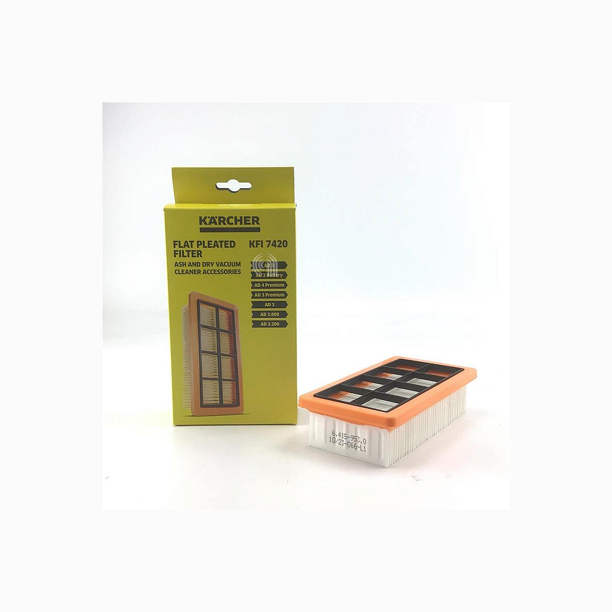 Recambio Filtro plissettato plato aspiradora Karcher 6.415-953.0